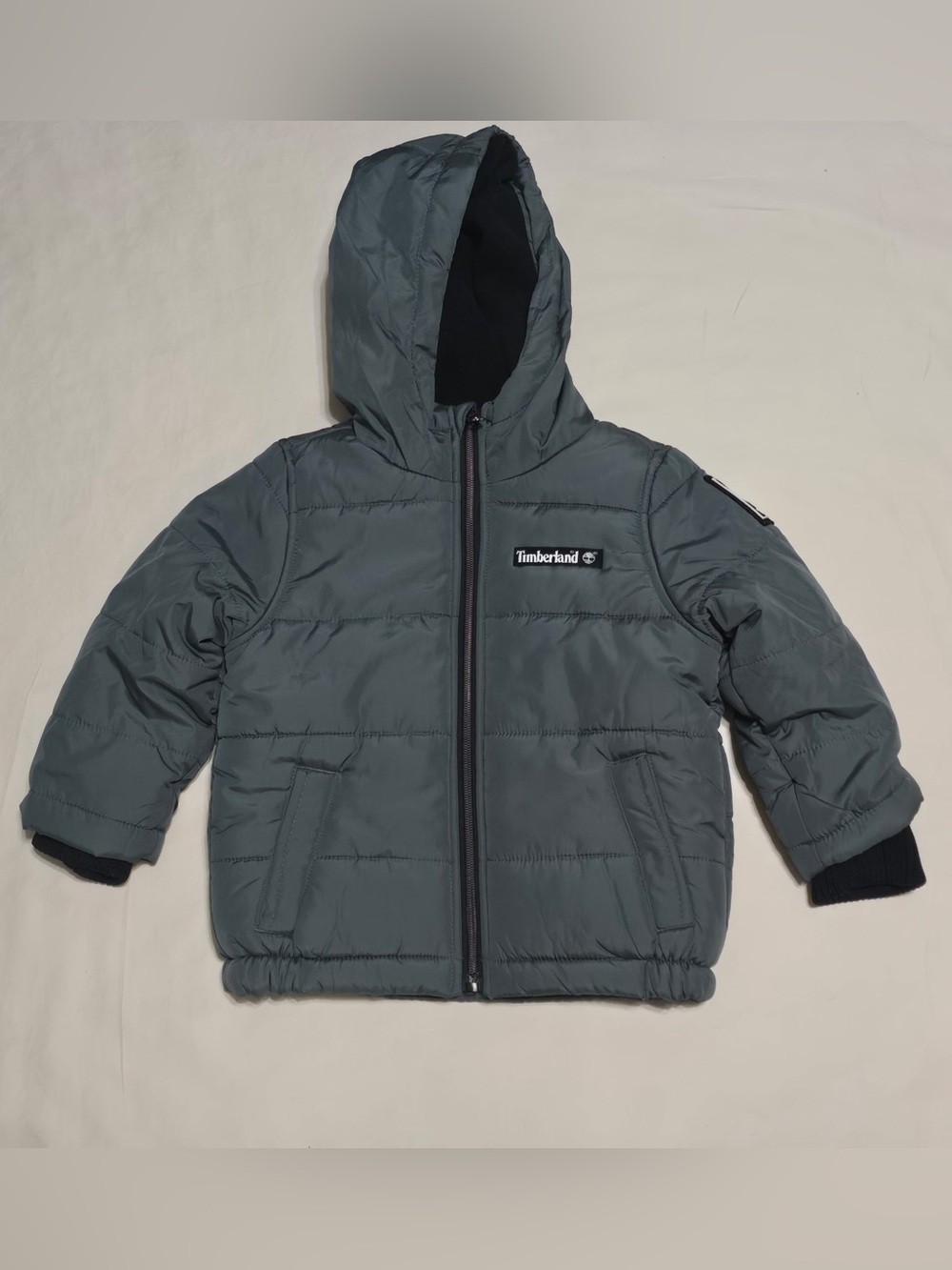 Timberland Kids Hooded Puffer Jacket - Slate Gray